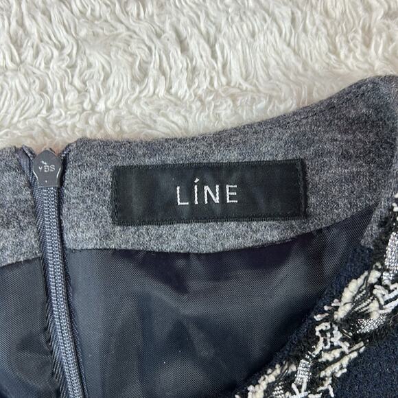 Line long sleeved tweed skirt mod mini dress, Small - Picture 9 of 9